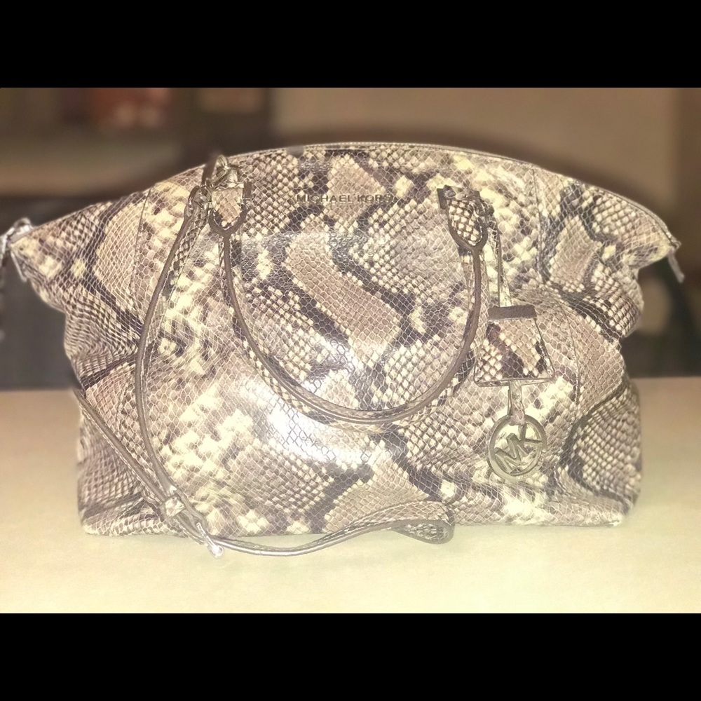 Authentic Michael Kors Python Pocketbook